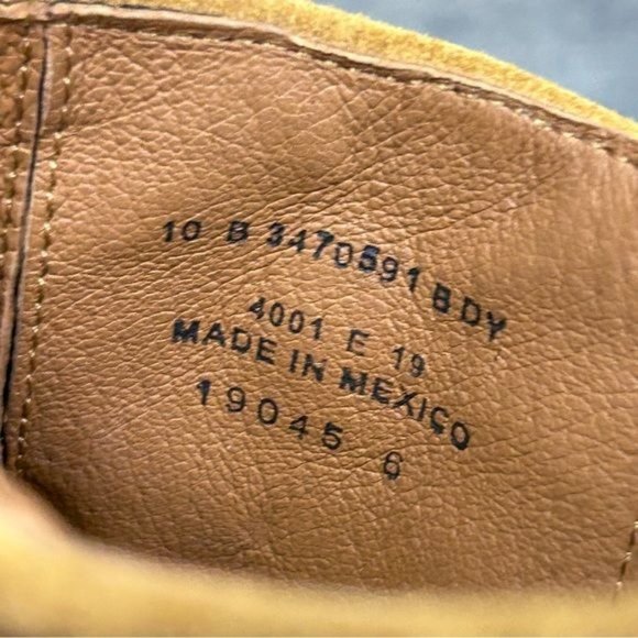 FRYE | Veronica Buckle Strap Suede Short Ankle Biker Moto Boots in ‘Brandy’ - Picture 13 of 13